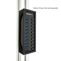 USB 10 Port 60W Hub Mount ONLY (Sabrent usb hub not included)