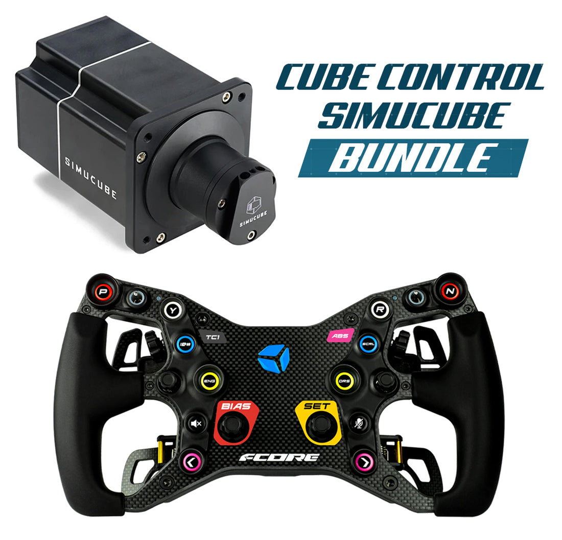 Cube Controls Wheel & Simucube Wheel Base Sim Racing Bundle