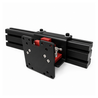 Variable micro-adjustment VESA adapter mount for single and triple monitors — product photo, front view.
