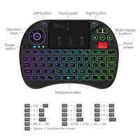 Rii Mini Wireless Keyboard Touchpad Combo - X8