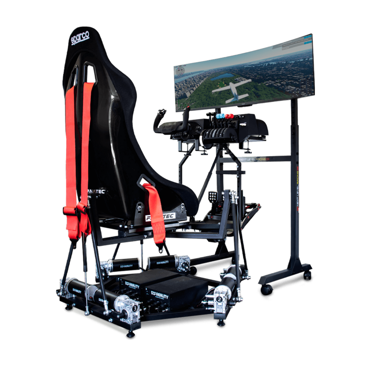 Tier 3 Flight Simulator with 6-Axis Hydraulic Motion