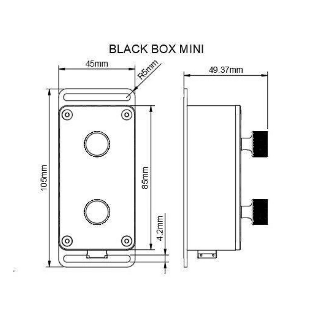 Black Box Mini Sim Racing Button Box
