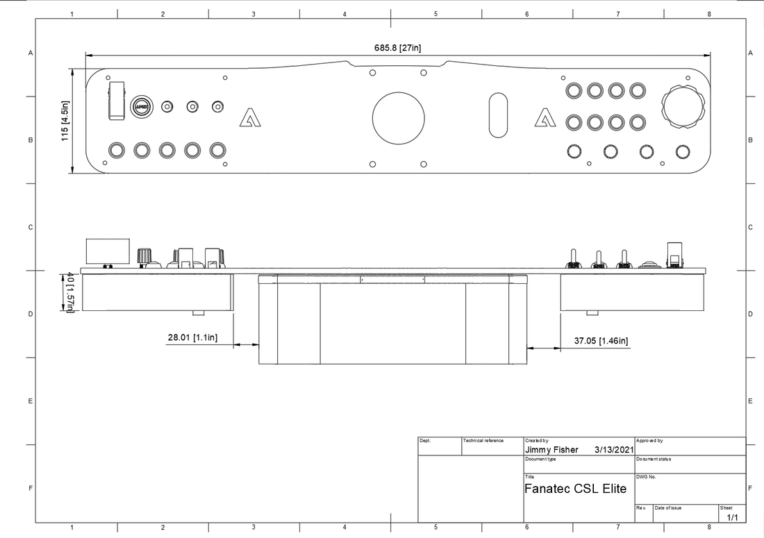 Fanatec CSL Elite Dash Board