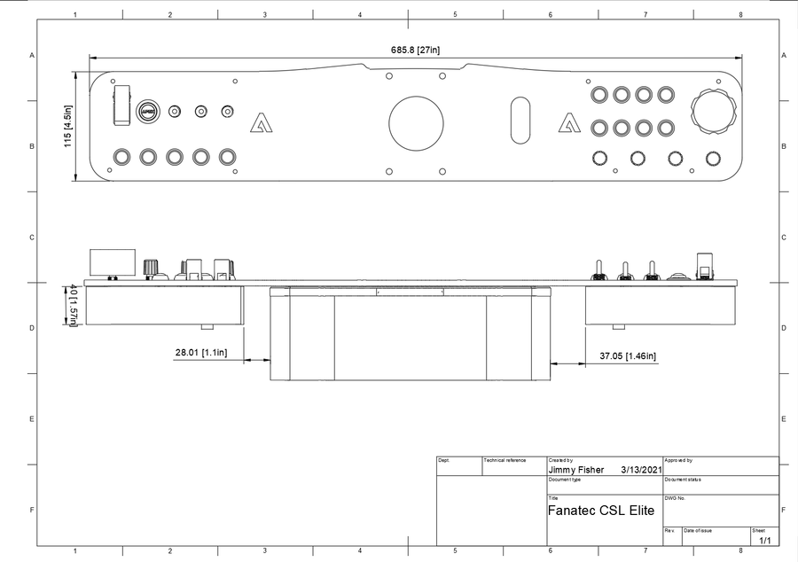 Fanatec CSL Elite Dash Board