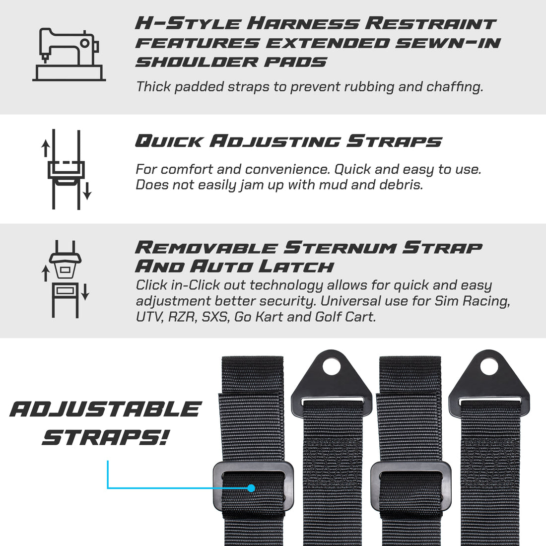 Apevie Simulator 4-Point Harness