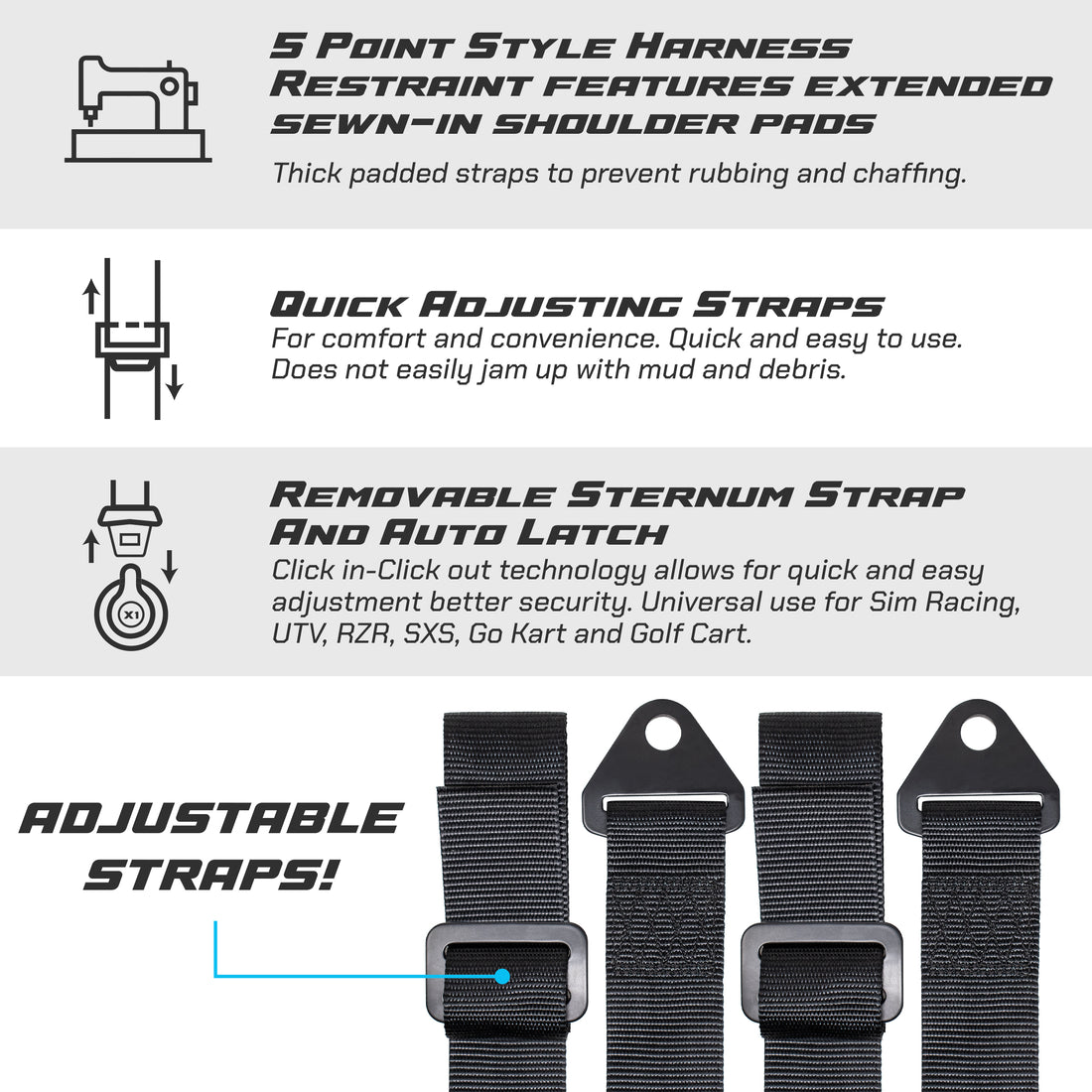 Apevie Simulator 5-Point Harness