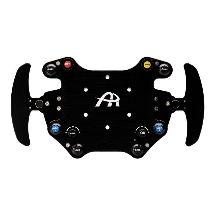 Ascher Racing B24M-SC sim racing steering wheel — product photo, front view.