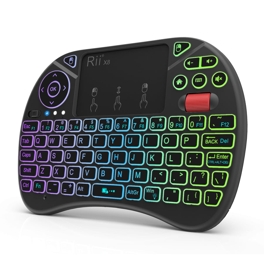 Rii Mini Wireless Keyboard Touchpad Combo - X8