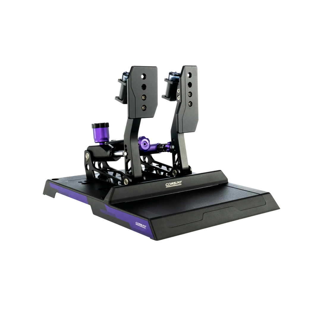 Conspit CPP-Lite two-pedal set for sim racing — product photo, front view.