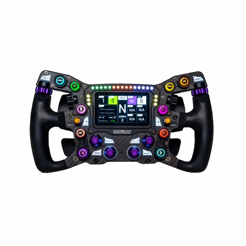 Conspit MAX 01 sim racing steering wheel — product photo, front view.