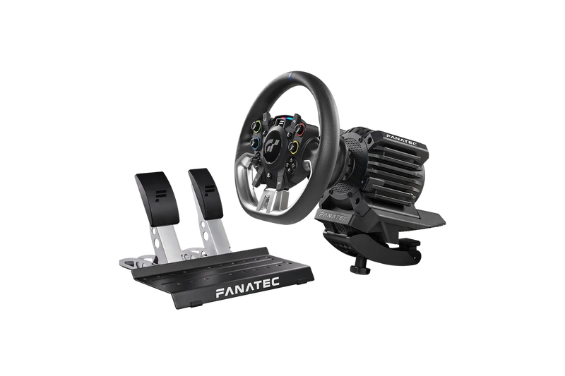 Fanatec Gran Turismo DD Racing Wheel Pro with 90W PSU and QR2L, 5Nm — product photo, front view.