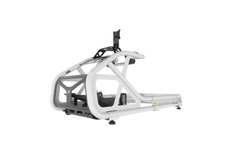 Fanatec ClubSport GT cockpit, white — product photo, front view.