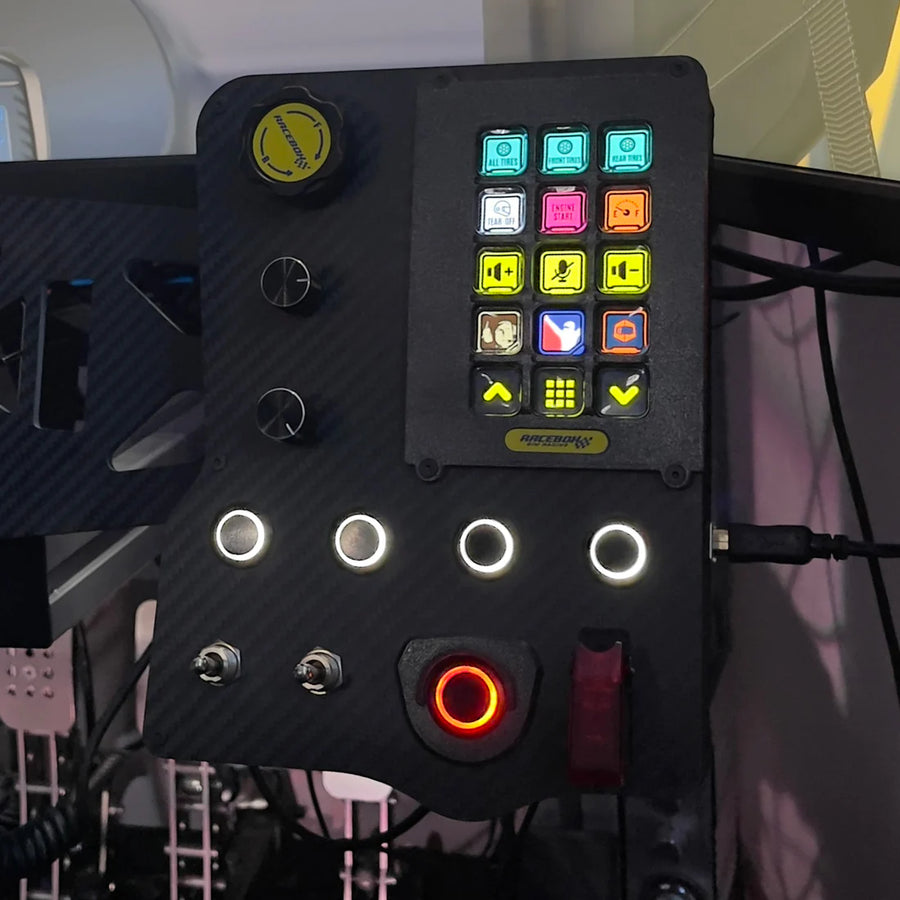 GTR Carbon Fiber Button Box for Stream Deck MK2