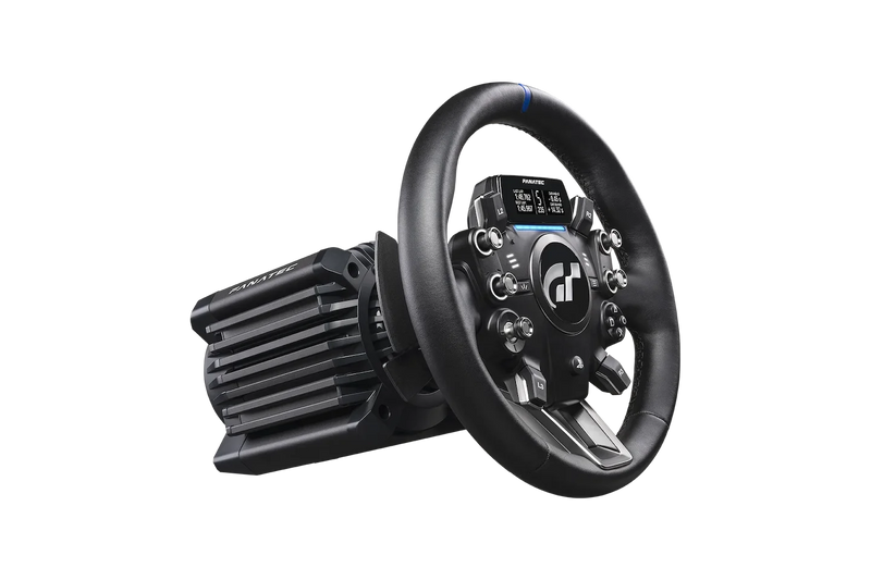 Fanatec Gran Turismo DD Extreme racing wheel (US) — product photo, front view.