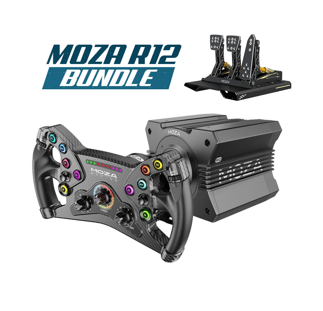 Moza Racing R12 Bundle (R12, CRP Pedals, KS Wheel) – ApevieSimulator