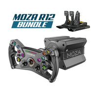 Moza Racing R12 Bundle (R12, CRP Pedals, KS Wheel)