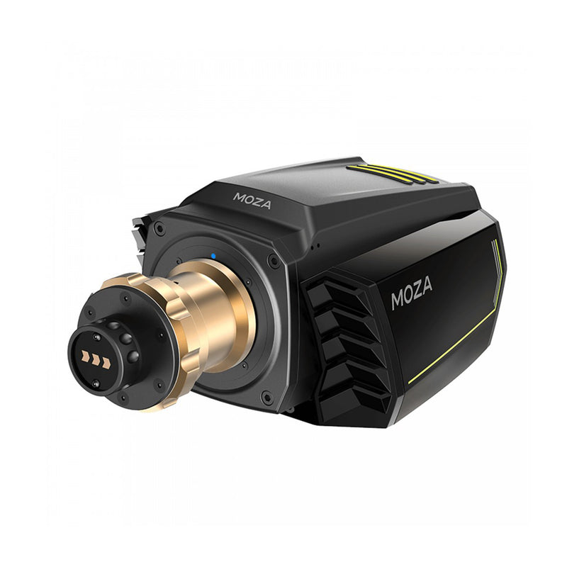 Moza Racing R21 direct-drive wheelbase, 21Nm — black direct-drive base, product view.