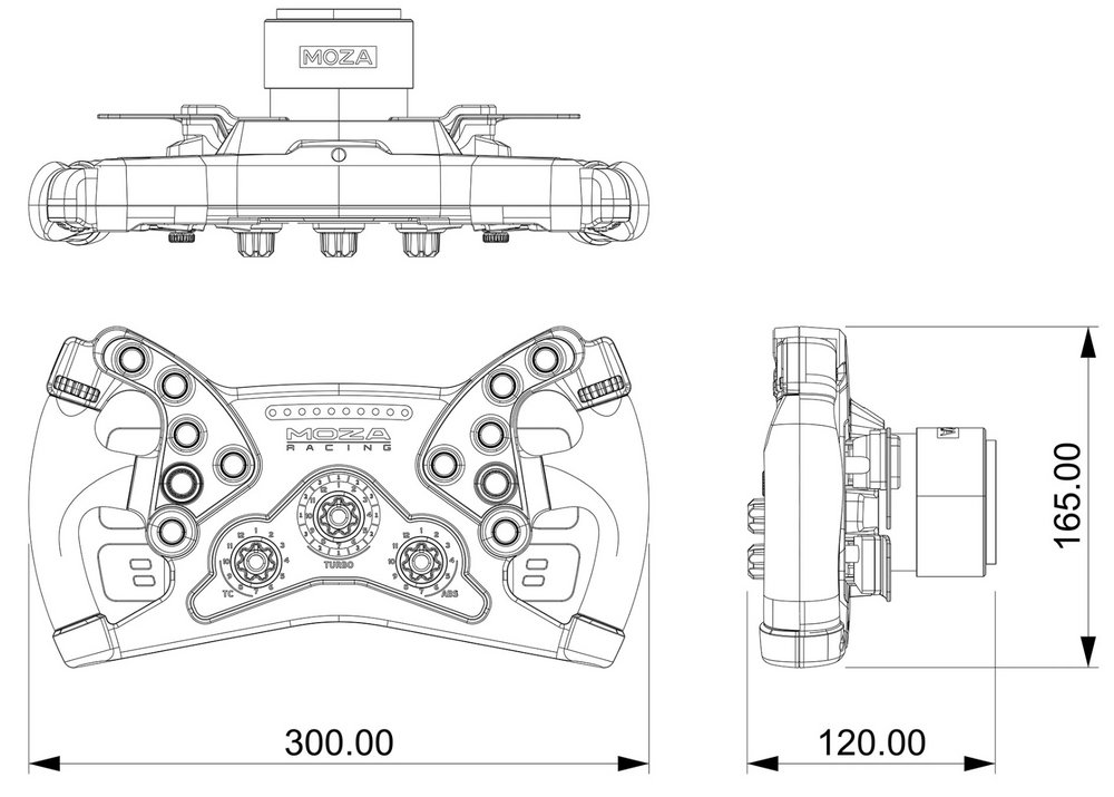 300 MM GT CONTROL WITH DUAL-CLUTCH INPUT
