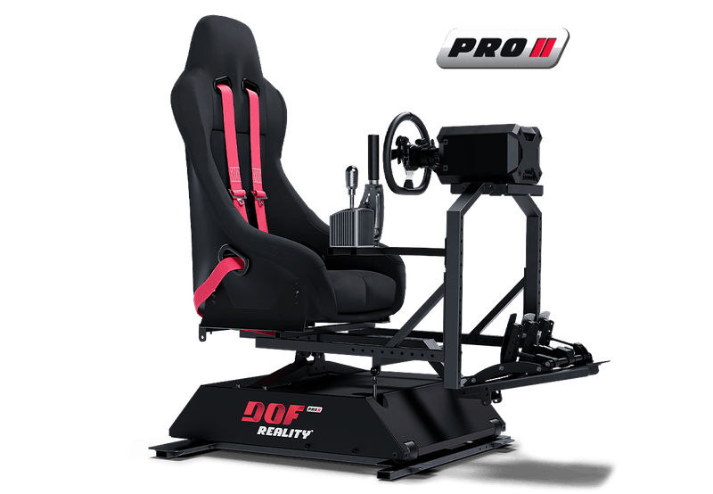 DOF Reality P3 professional 3-axis motion simulator platform — product photo, front view.