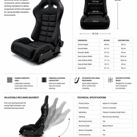 Apevie X1-R Carbon Fiber Reclining Seat