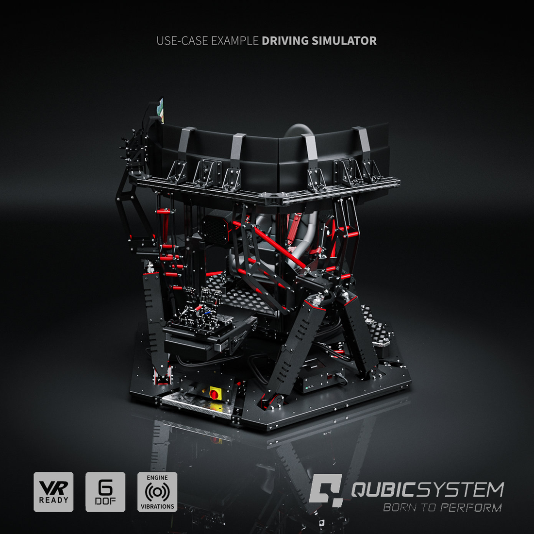 Qubic System QS-S25 (6DOF) Simulator Cockpit Only