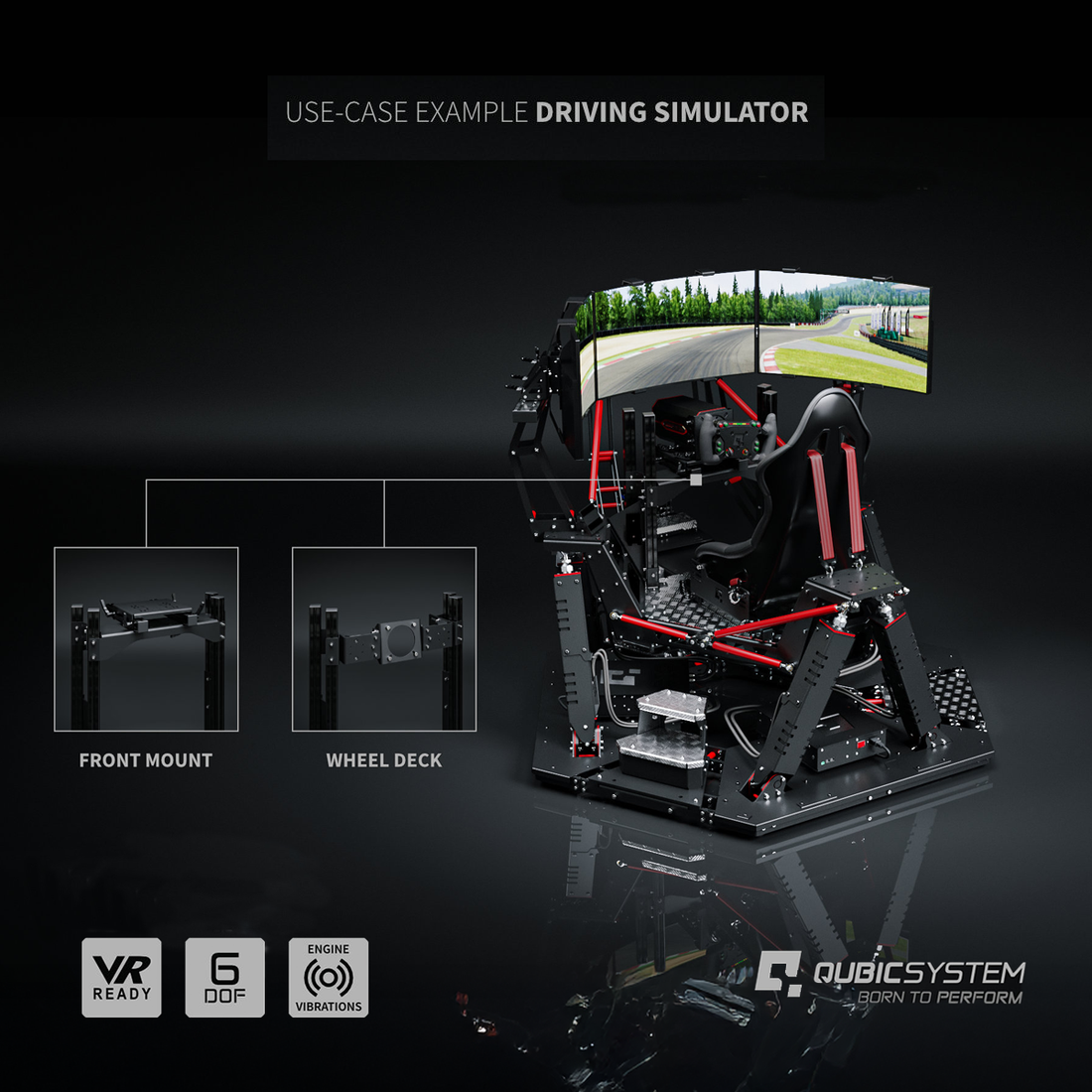 Qubic System QS-S25 (6DOF) Simulator Cockpit Only