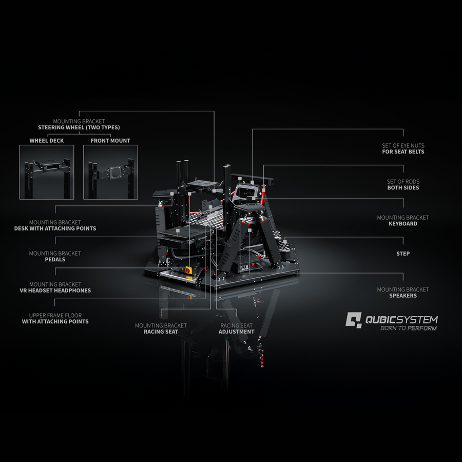 Qubic System QS-S25 (6DOF) Simulator Cockpit Only