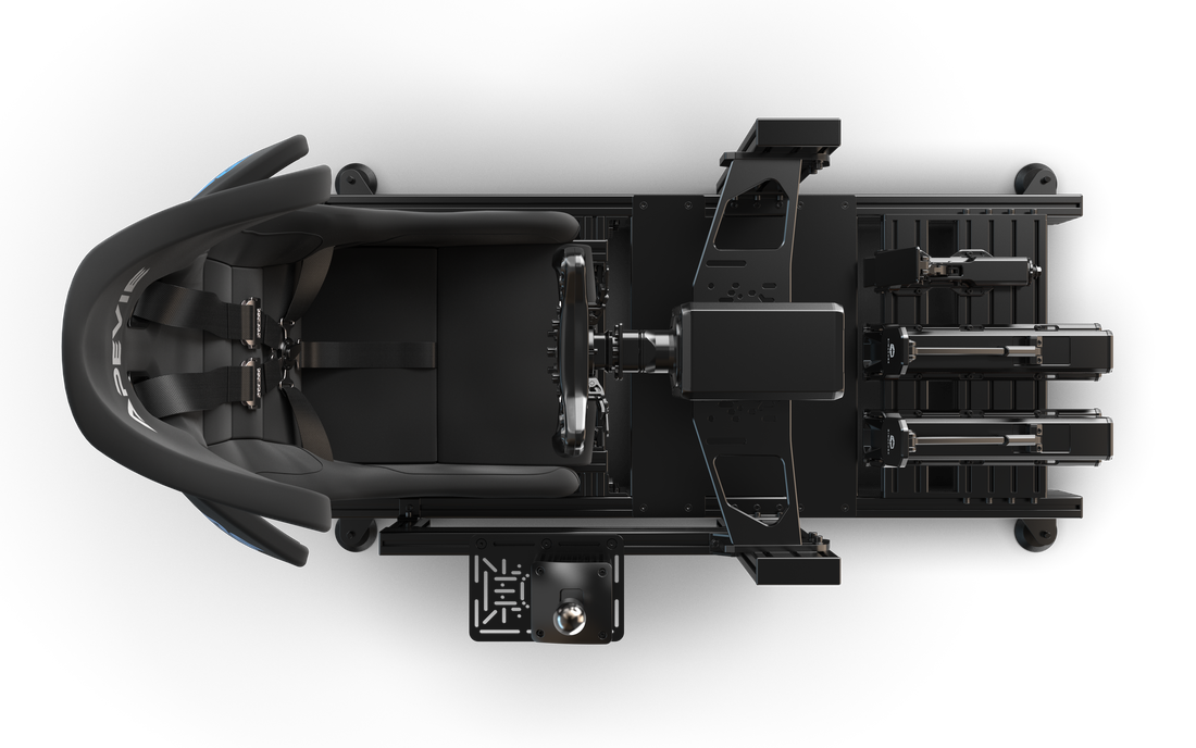 Apevie RTR V2 Aluminum Extrusion Racing Simulator Cockpit – 1600mm x 400mm