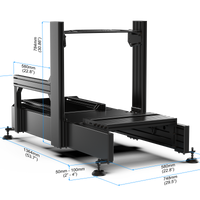 Apevie RTR V2 Aluminum Extrusion Racing Simulator Cockpit – 1600mm x 400mm