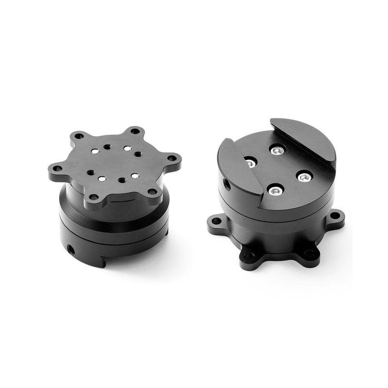 Simucube quick release wheel-side kit — product photo, front view.