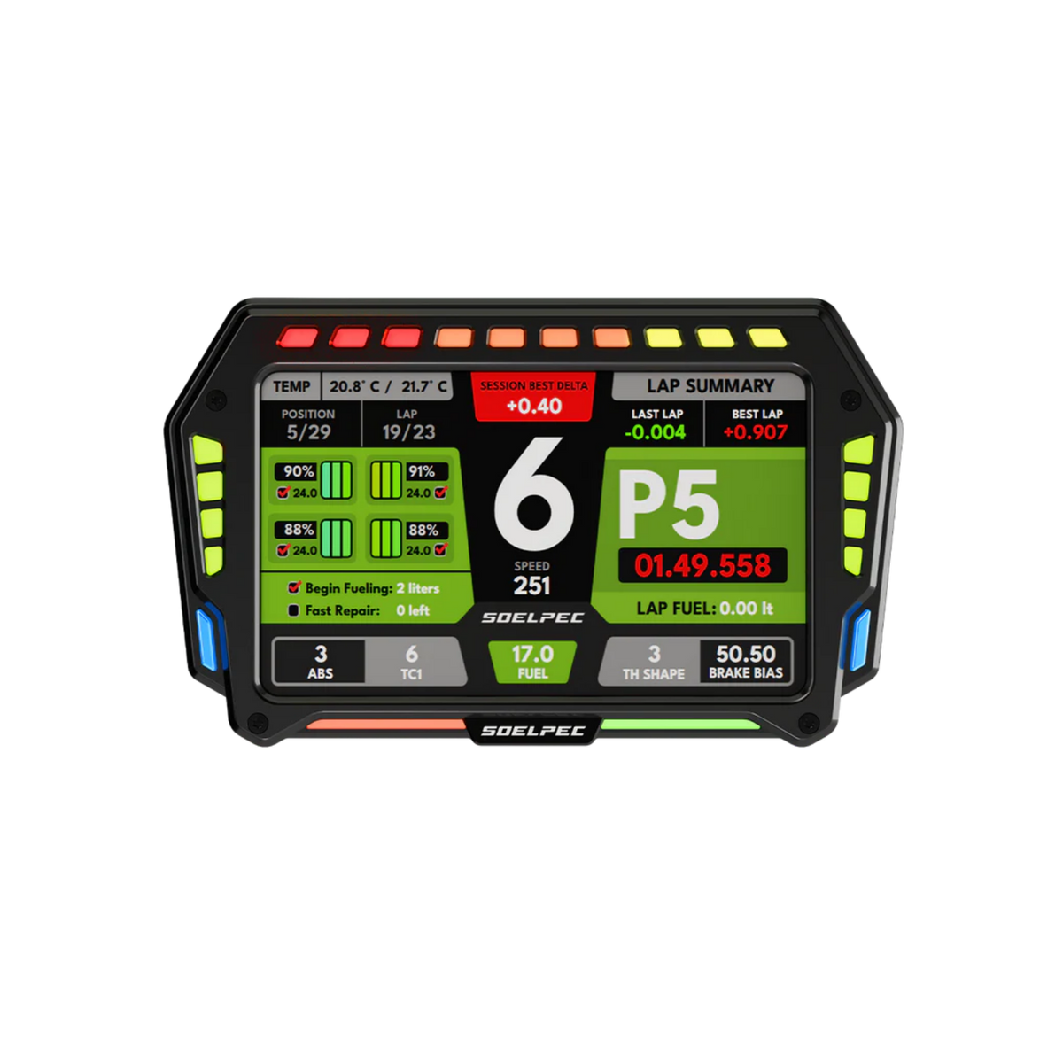 6.8-INCH TOUCHSCREEN WITH RGB TELEMETRY