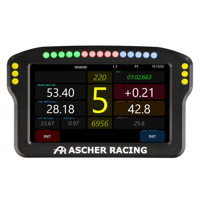Ascher Racing Dashboard 5 Inches