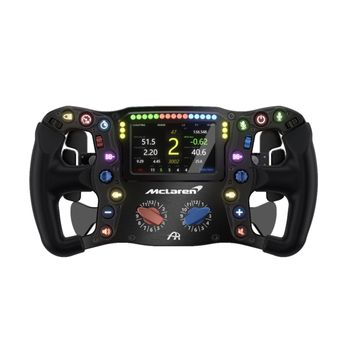 Ascher Racing Artura ULTIMATE-USB sim racing steering wheel — product photo, front view.