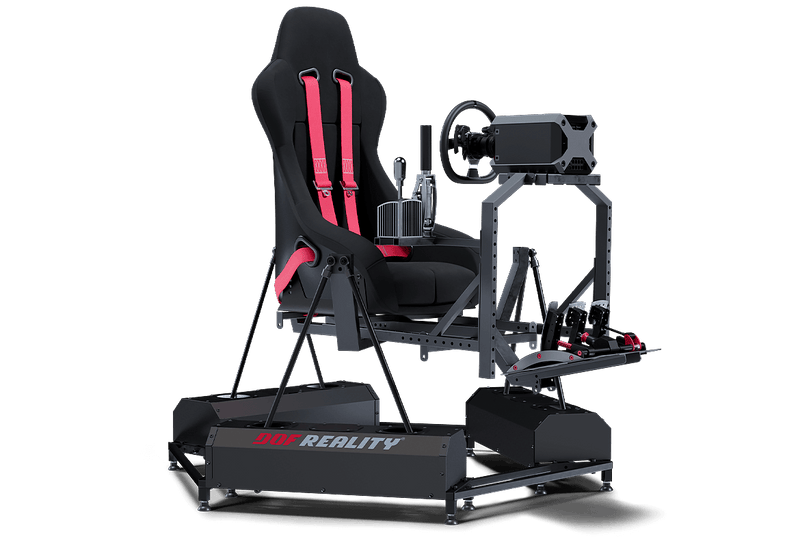 DOF Reality H6 Hero 6-axis racing motion simulator platform — product photo, front view.