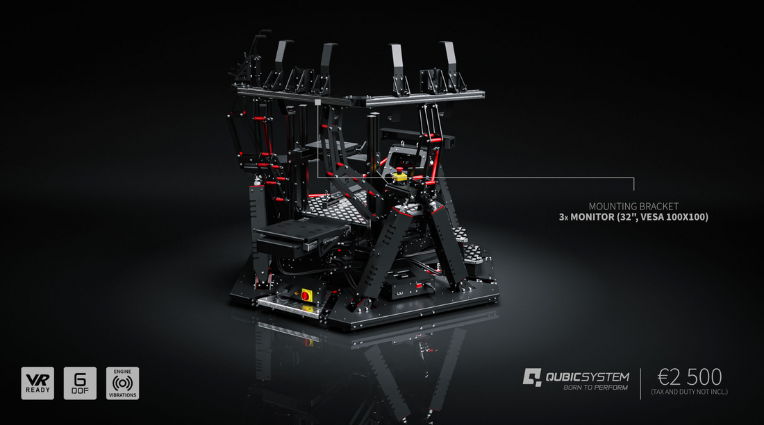 Qubic System QS-S25 (6DOF) Simulator Cockpit Only