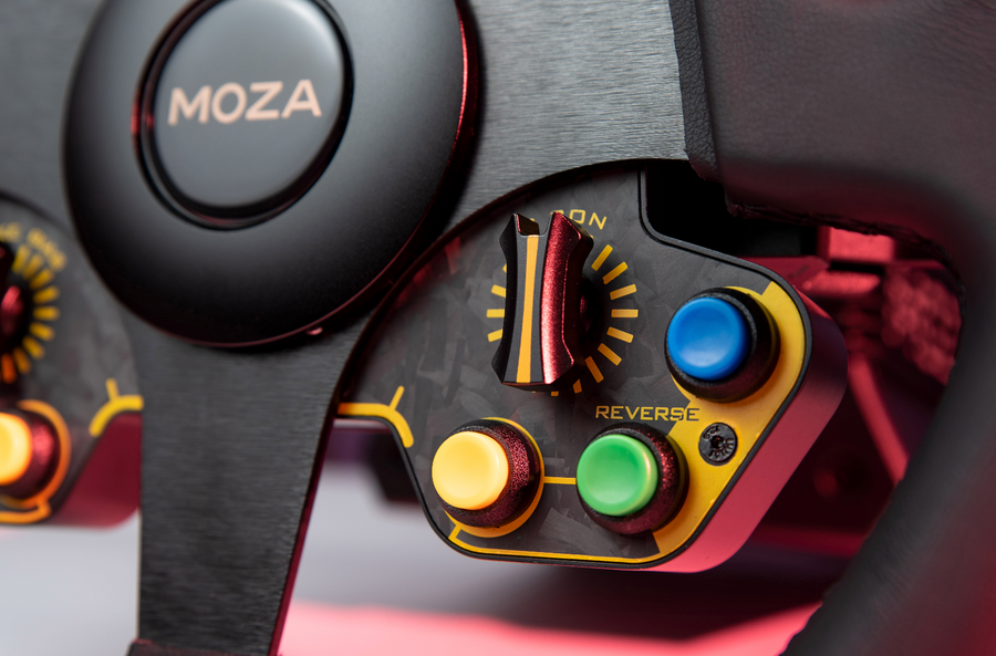 MOZA Racing RS Steering Wheel D-Shape Leather